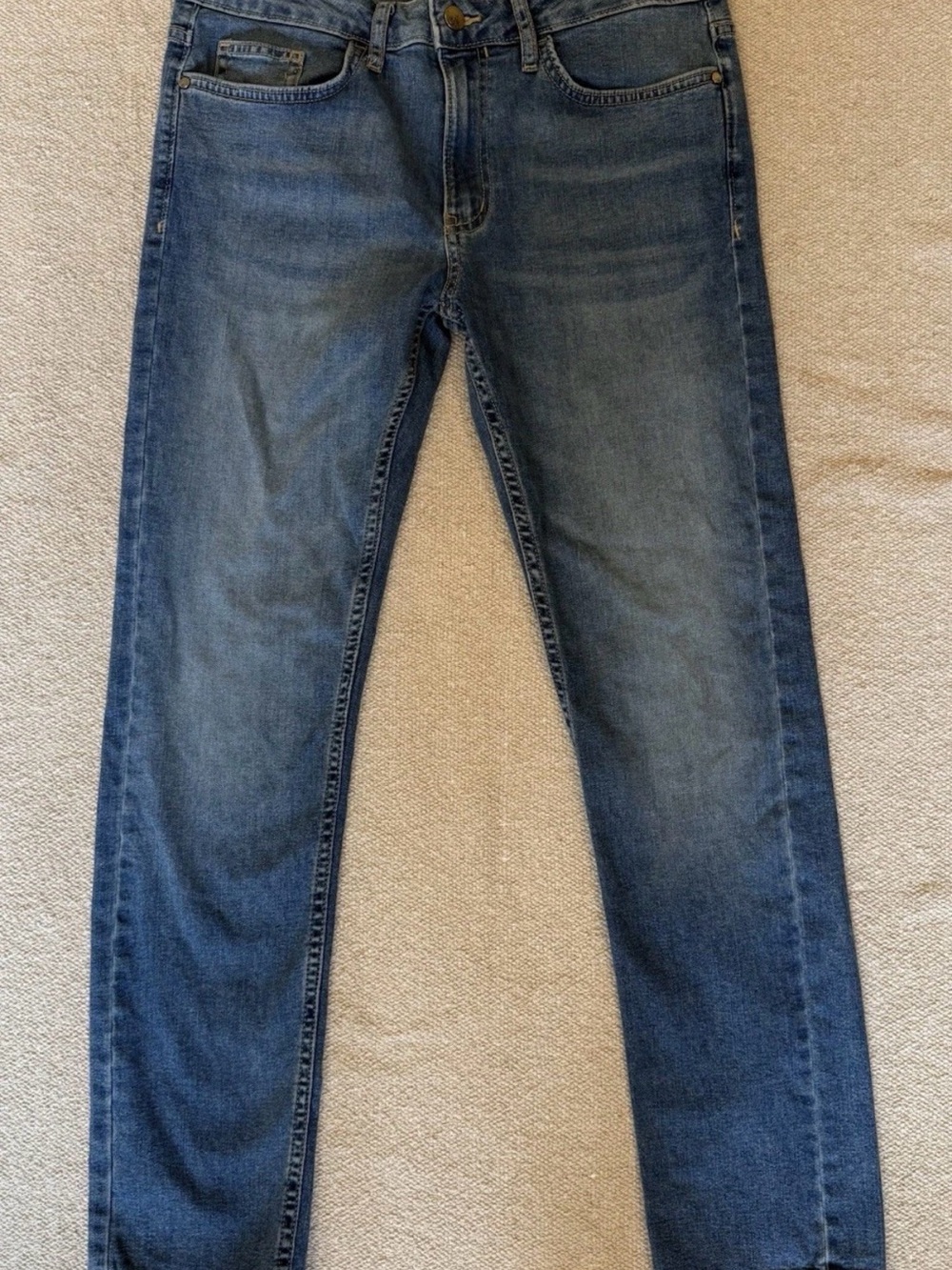 Calvin Klein Women's Boyfriend Jeans in Medium Blue Wash